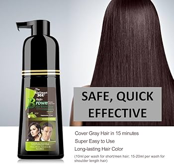 Amazon.com : SkinSmart 360® No-Stain Hair Dye Shampoo – Full Gray